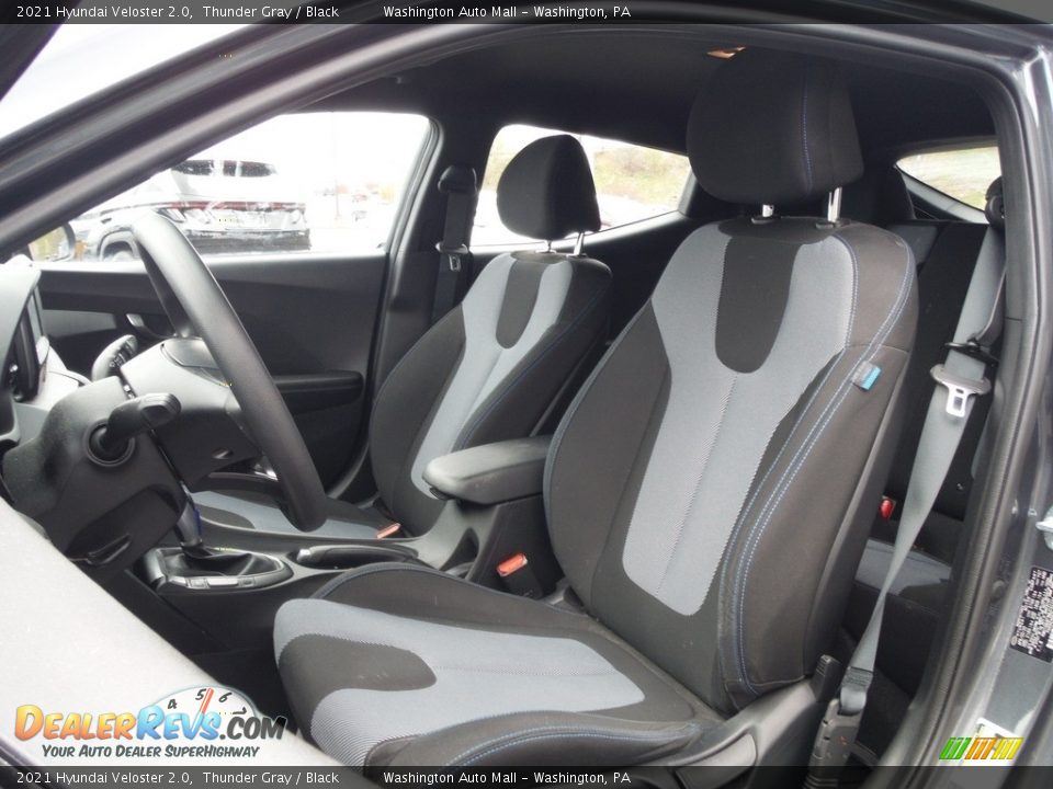 2021 Hyundai Veloster 2.0 Thunder Gray / Black Photo #10