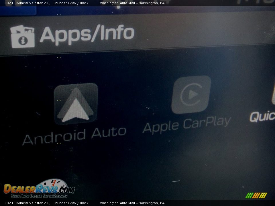 2021 Hyundai Veloster 2.0 Thunder Gray / Black Photo #16