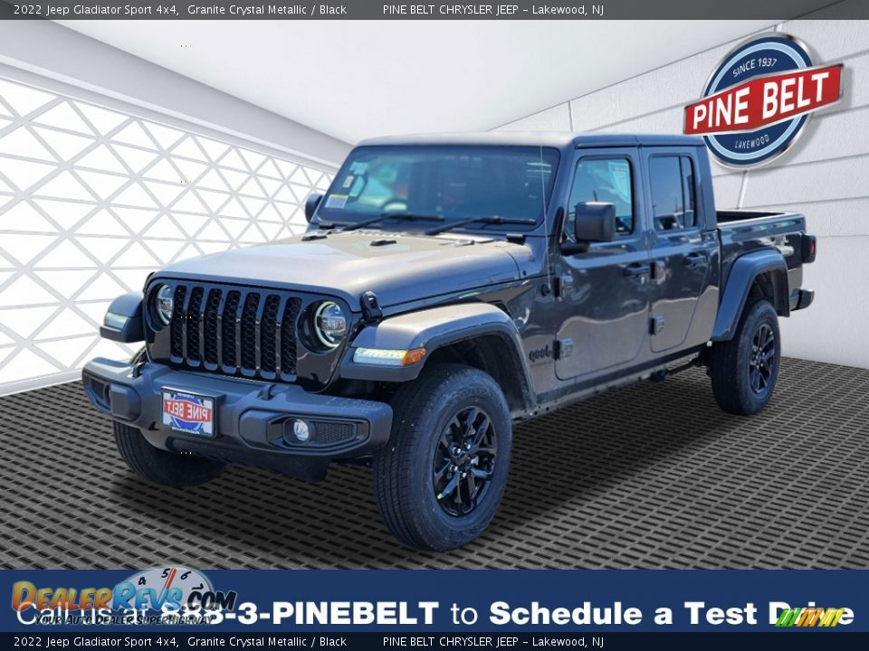 2022 Jeep Gladiator Sport 4x4 Granite Crystal Metallic / Black Photo #1