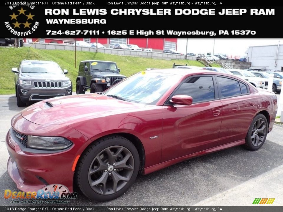 2018 Dodge Charger R/T Octane Red Pearl / Black Photo #1