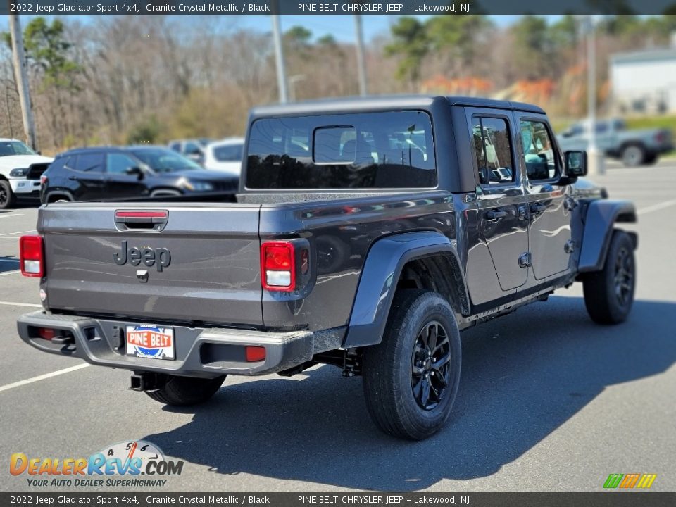 2022 Jeep Gladiator Sport 4x4 Granite Crystal Metallic / Black Photo #6