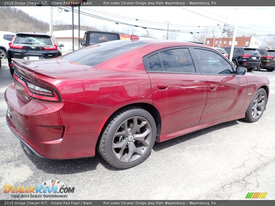2018 Dodge Charger R/T Octane Red Pearl / Black Photo #6
