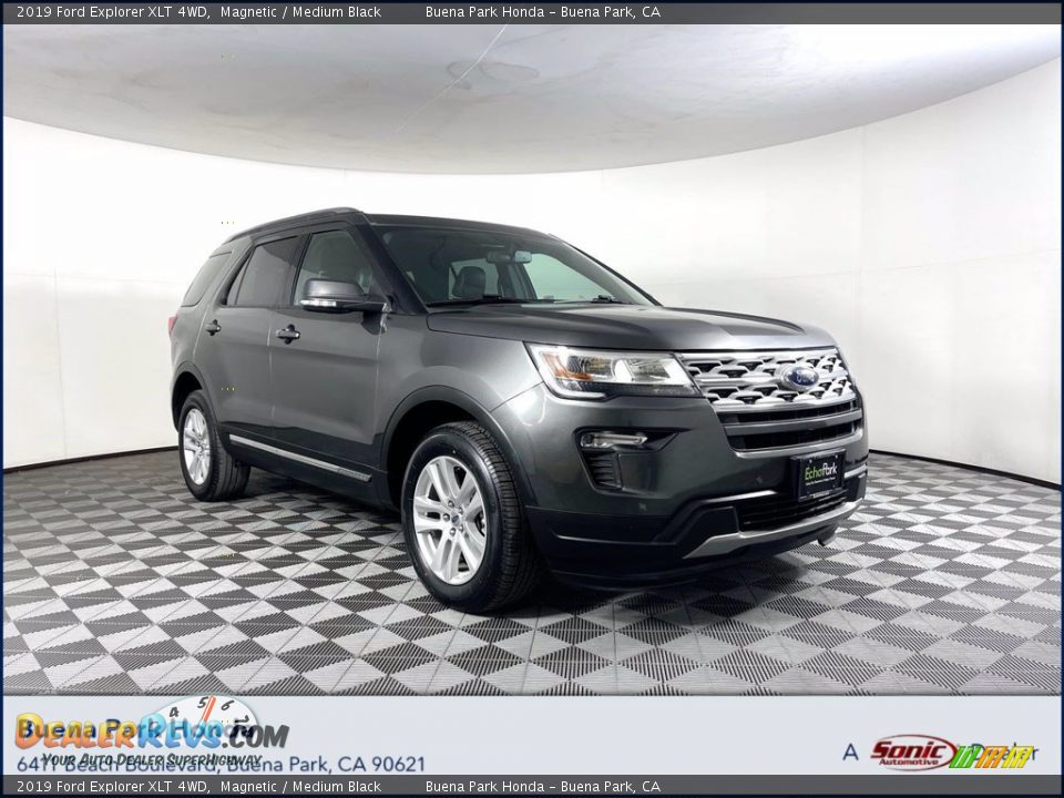 2019 Ford Explorer XLT 4WD Magnetic / Medium Black Photo #1