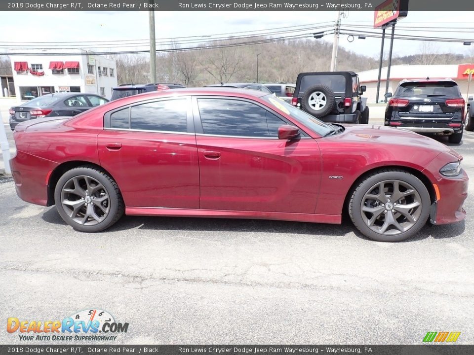 2018 Dodge Charger R/T Octane Red Pearl / Black Photo #7