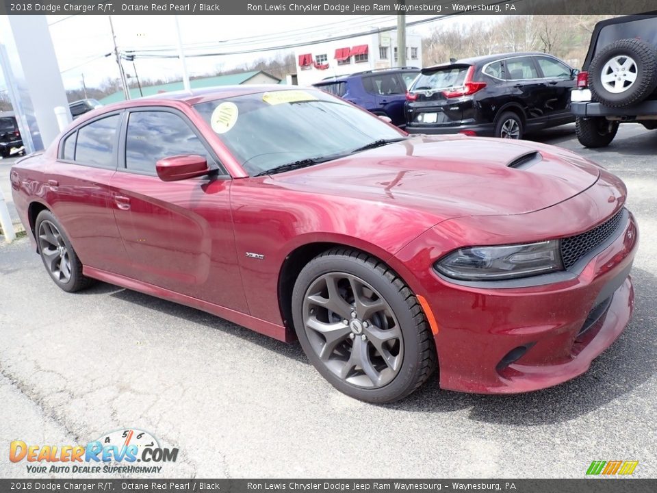 2018 Dodge Charger R/T Octane Red Pearl / Black Photo #8