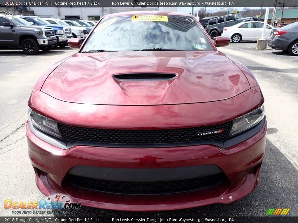 2018 Dodge Charger R/T Octane Red Pearl / Black Photo #9