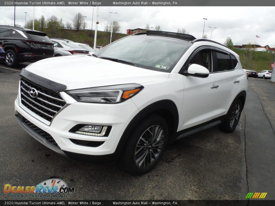 2020 Hyundai Tucson Ultimate AWD Winter White / Beige Photo #6