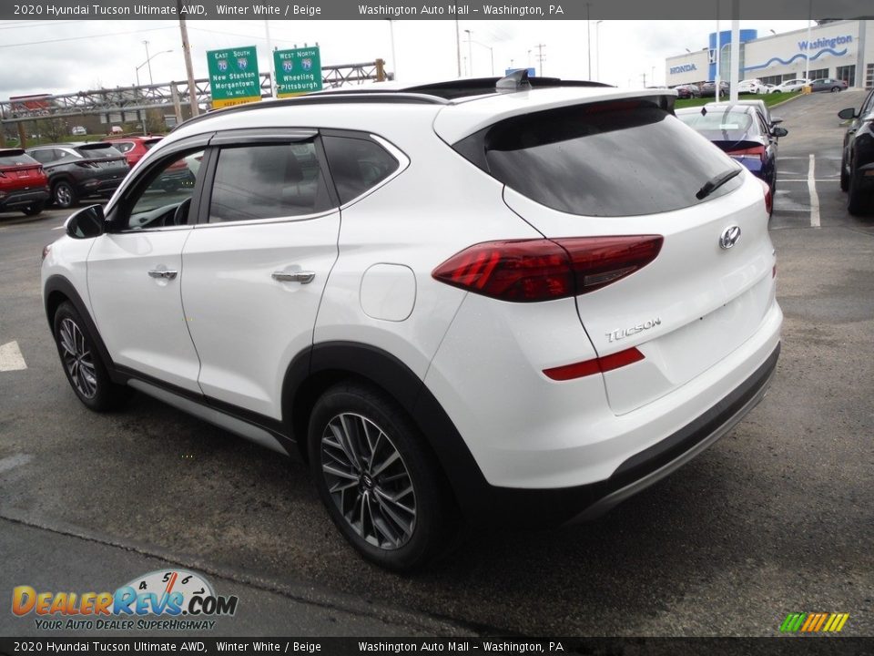 2020 Hyundai Tucson Ultimate AWD Winter White / Beige Photo #9