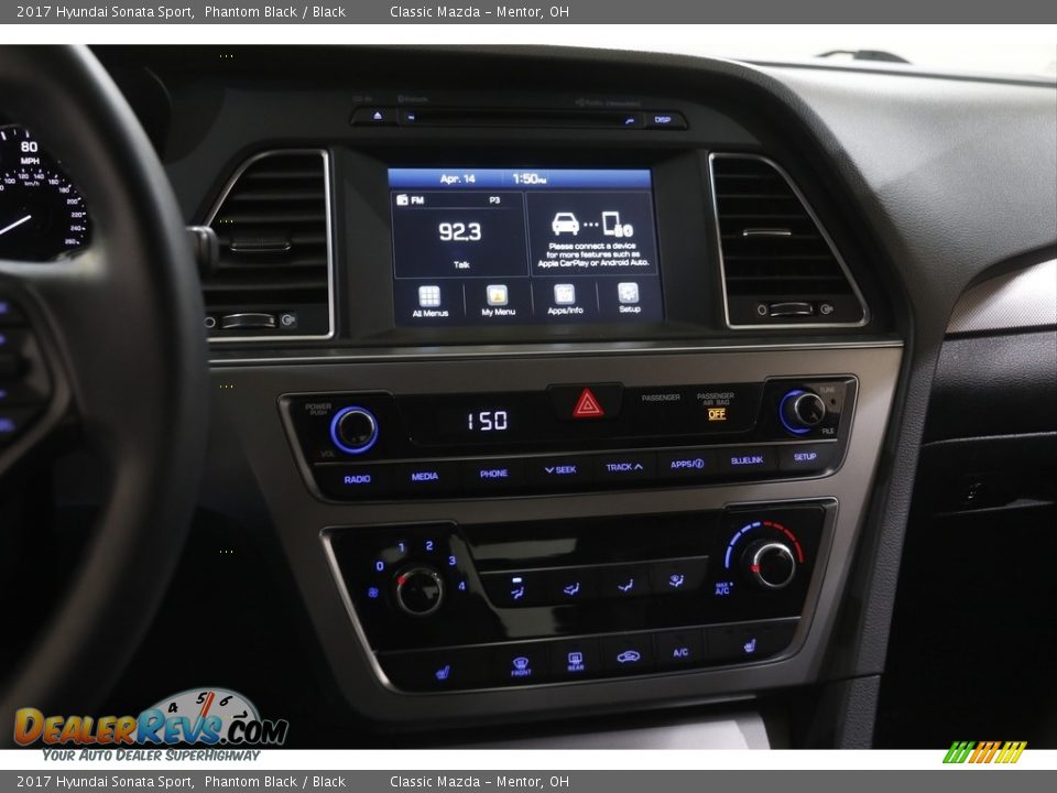 2017 Hyundai Sonata Sport Phantom Black / Black Photo #9