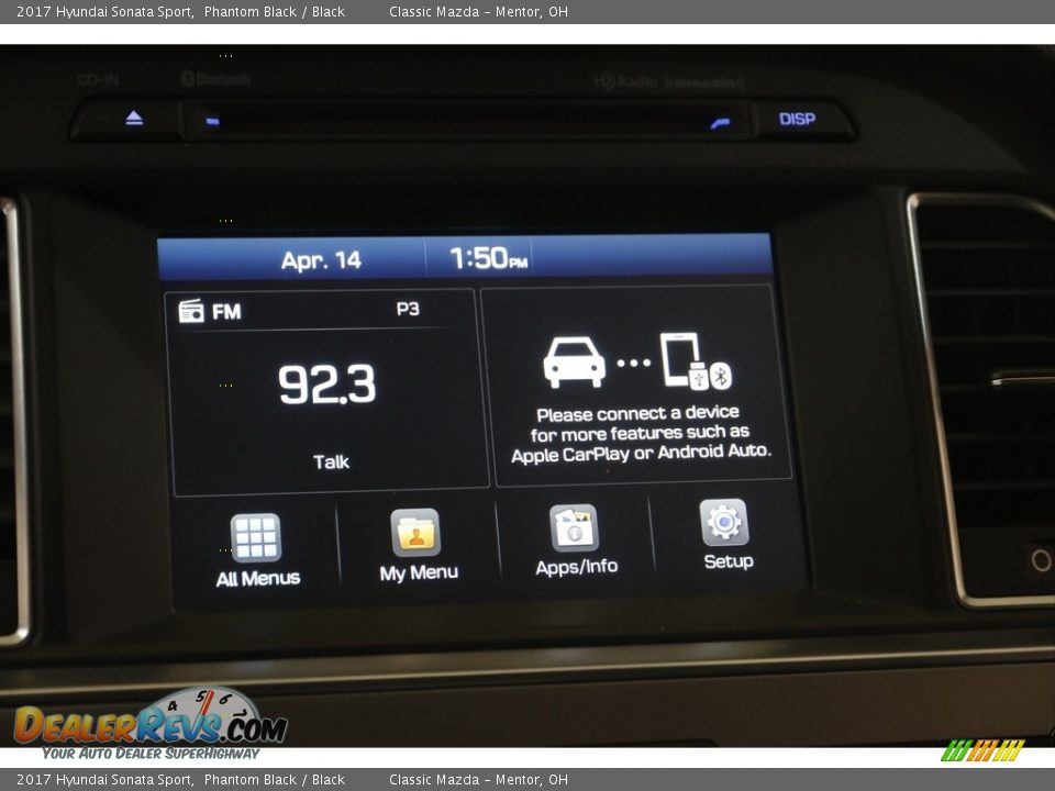 2017 Hyundai Sonata Sport Phantom Black / Black Photo #10