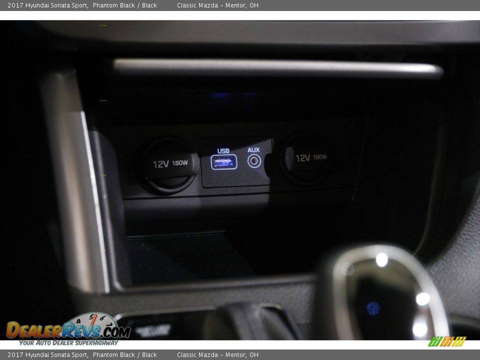 2017 Hyundai Sonata Sport Phantom Black / Black Photo #12