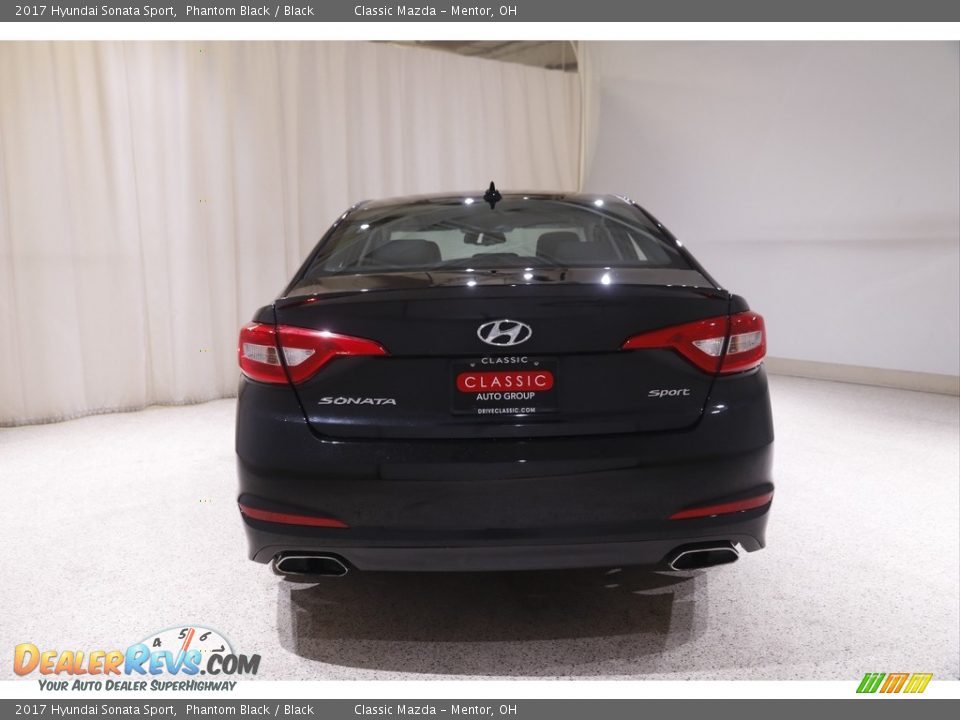 2017 Hyundai Sonata Sport Phantom Black / Black Photo #17