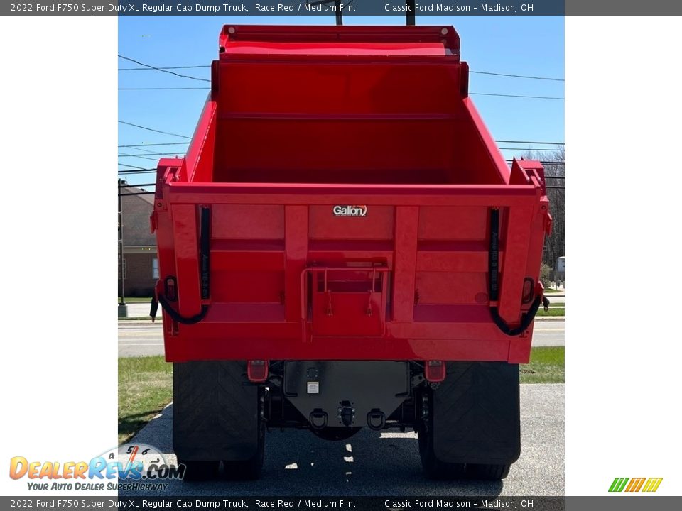 2022 Ford F750 Super Duty XL Regular Cab Dump Truck Race Red / Medium Flint Photo #7