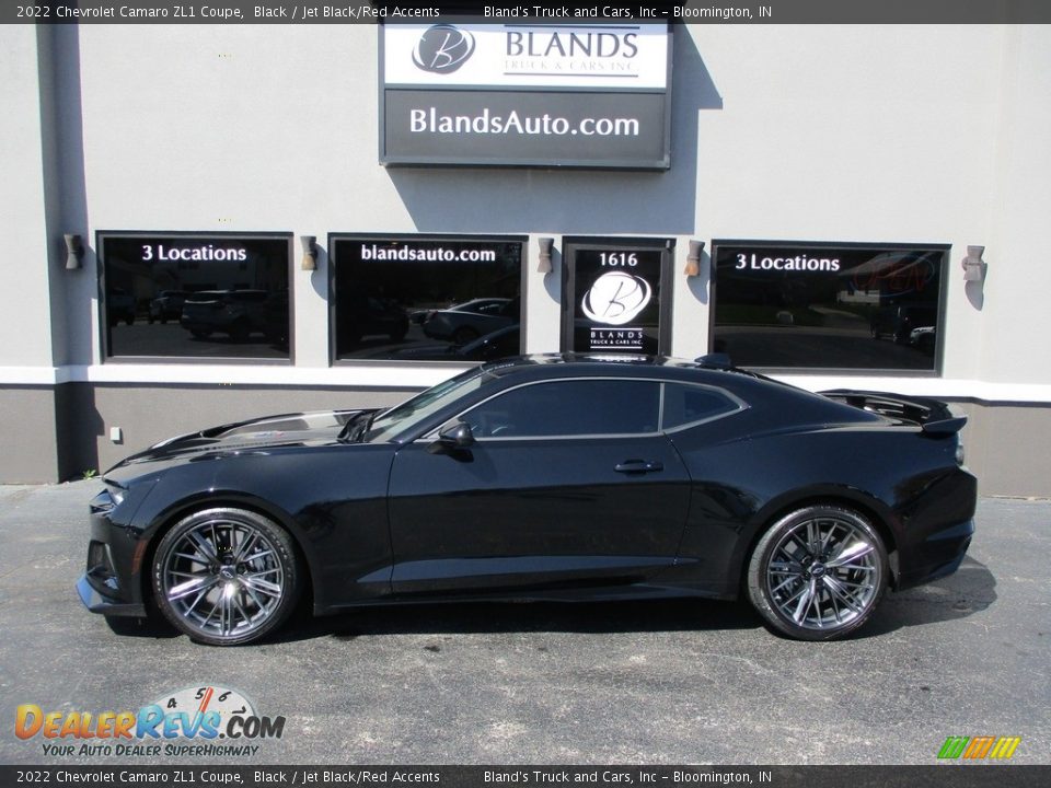 2022 Chevrolet Camaro ZL1 Coupe Black / Jet Black/Red Accents Photo #1