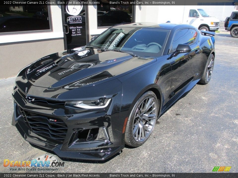 2022 Chevrolet Camaro ZL1 Coupe Black / Jet Black/Red Accents Photo #2