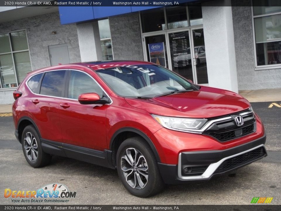 2020 Honda CR-V EX AWD Radiant Red Metallic / Ivory Photo #1