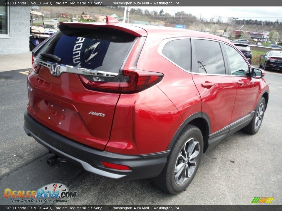 2020 Honda CR-V EX AWD Radiant Red Metallic / Ivory Photo #10