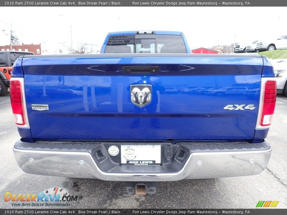 2016 Ram 2500 Laramie Crew Cab 4x4 Blue Streak Pearl / Black Photo #4