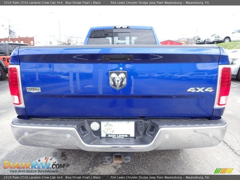 2016 Ram 2500 Laramie Crew Cab 4x4 Blue Streak Pearl / Black Photo #4