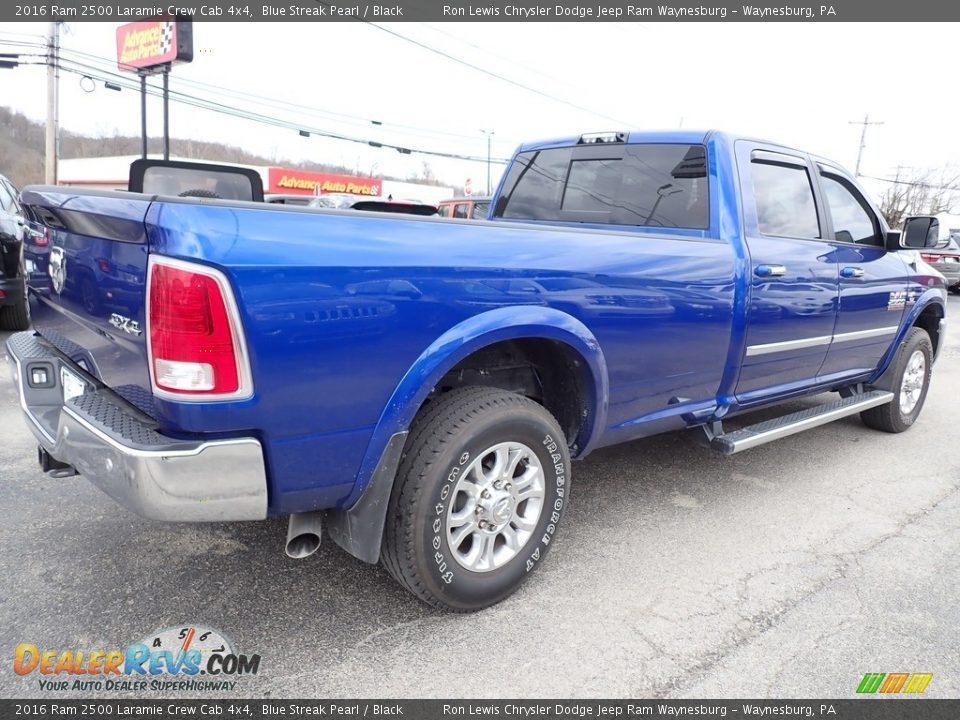 2016 Ram 2500 Laramie Crew Cab 4x4 Blue Streak Pearl / Black Photo #5