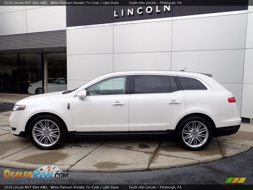 White Platinum Metallic Tri-Coat 2016 Lincoln MKT Elite AWD Photo #2