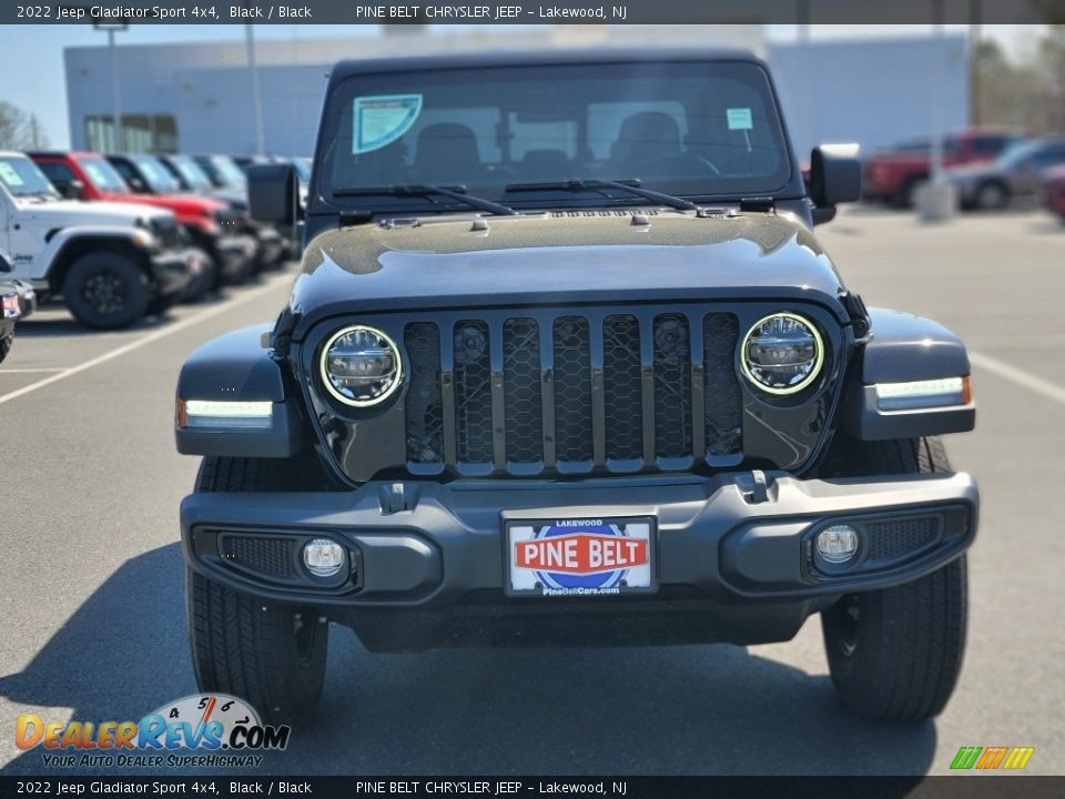 2022 Jeep Gladiator Sport 4x4 Black / Black Photo #3