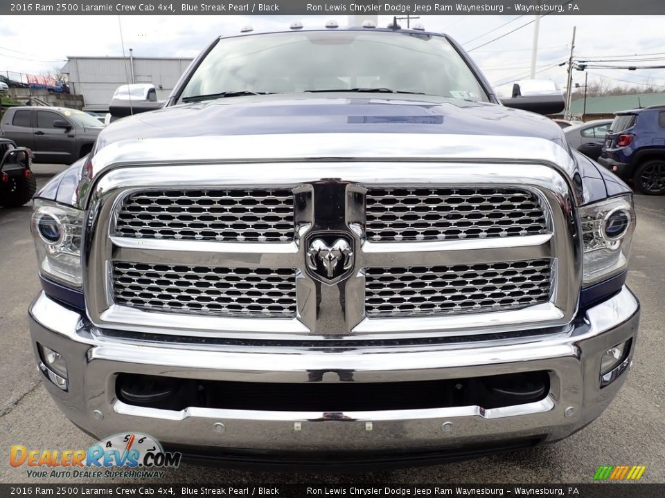 2016 Ram 2500 Laramie Crew Cab 4x4 Blue Streak Pearl / Black Photo #8