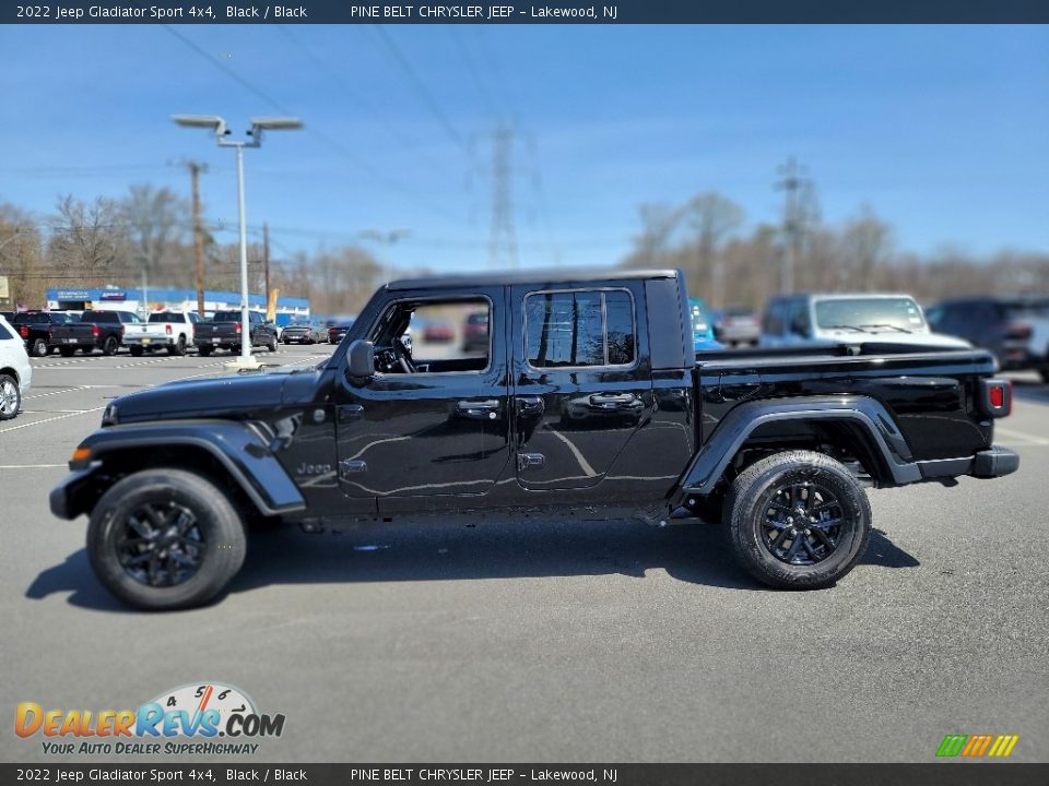 2022 Jeep Gladiator Sport 4x4 Black / Black Photo #4