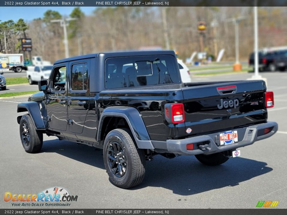 2022 Jeep Gladiator Sport 4x4 Black / Black Photo #6