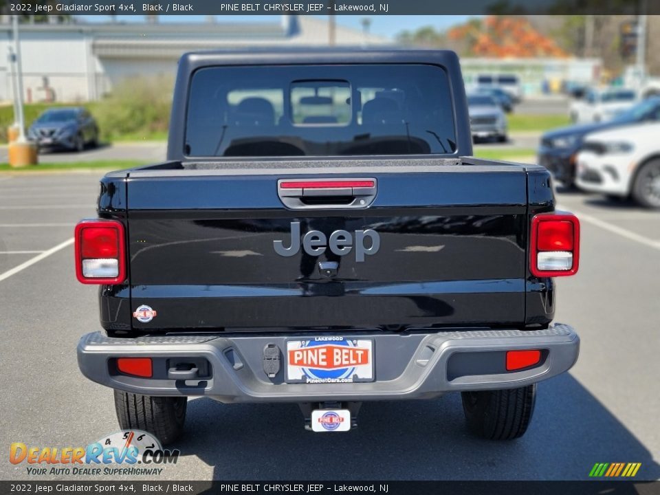 2022 Jeep Gladiator Sport 4x4 Black / Black Photo #7