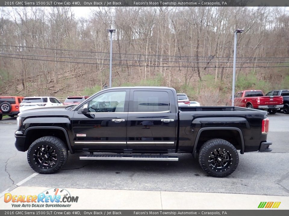 2016 GMC Sierra 1500 SLT Crew Cab 4WD Onyx Black / Jet Black Photo #5