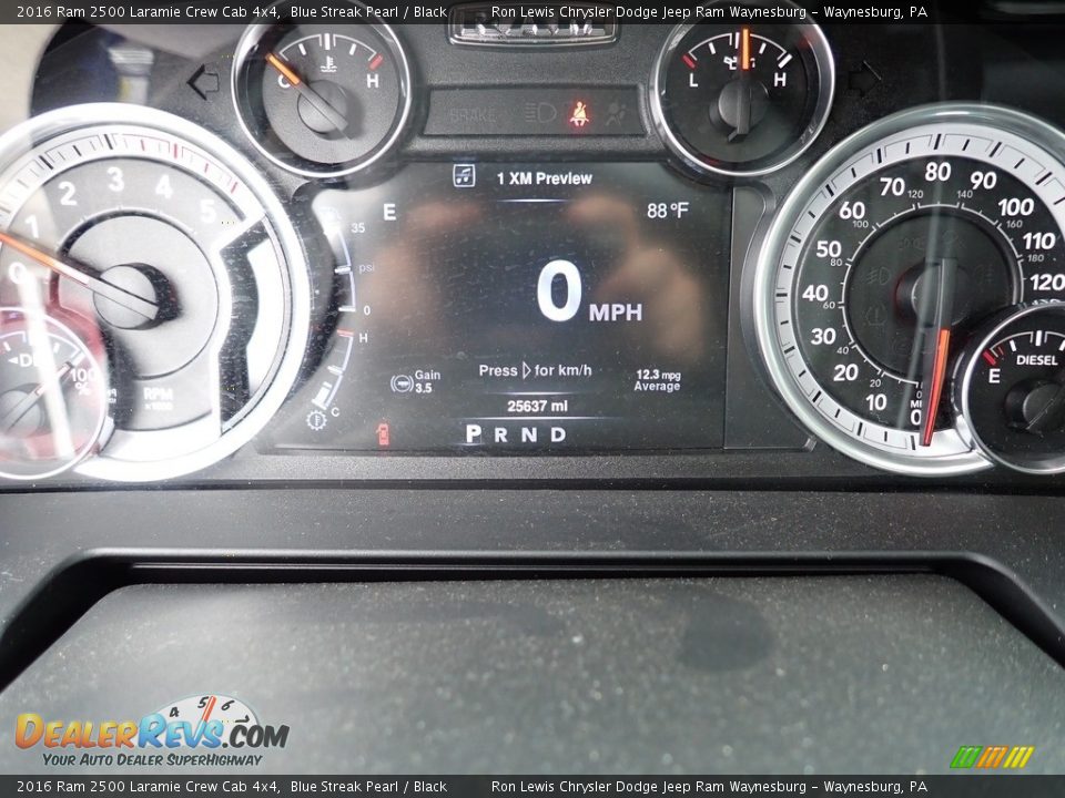 2016 Ram 2500 Laramie Crew Cab 4x4 Gauges Photo #20