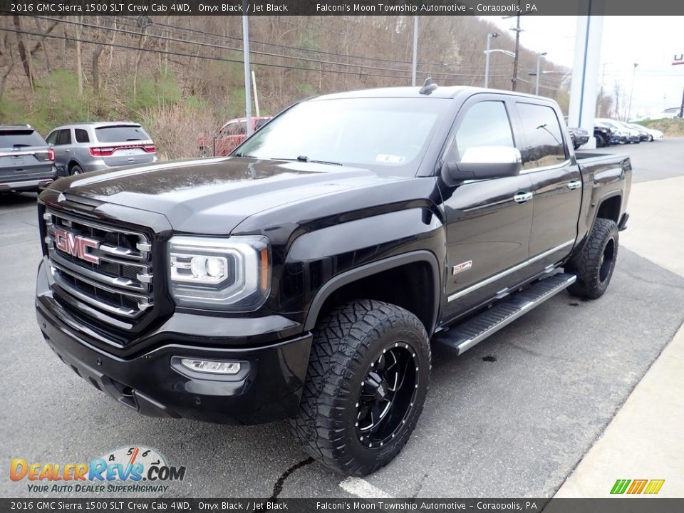 2016 GMC Sierra 1500 SLT Crew Cab 4WD Onyx Black / Jet Black Photo #6