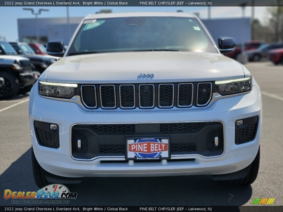 2022 Jeep Grand Cherokee L Overland 4x4 Bright White / Global Black Photo #3