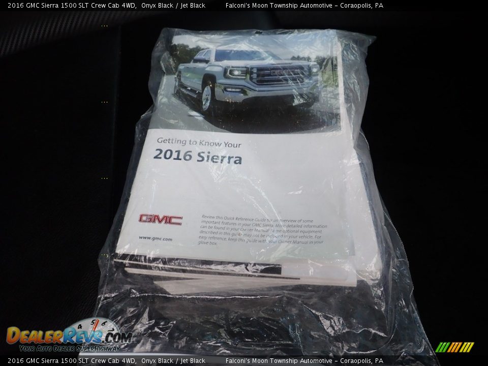 2016 GMC Sierra 1500 SLT Crew Cab 4WD Onyx Black / Jet Black Photo #13