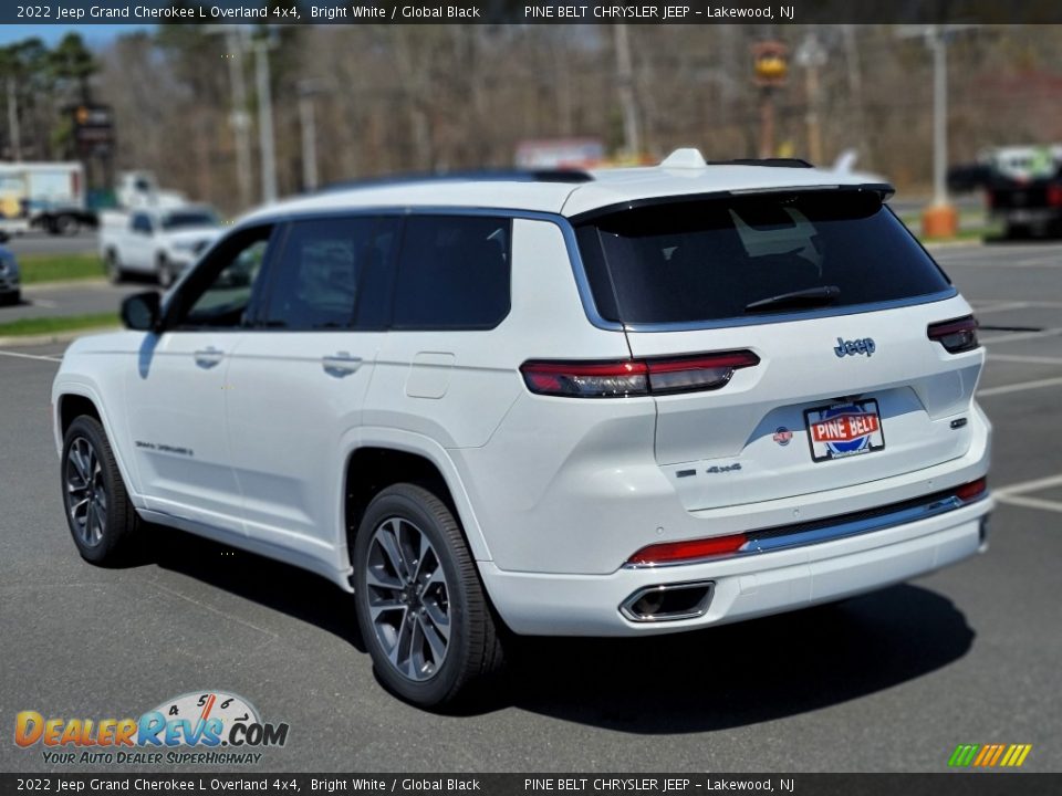 2022 Jeep Grand Cherokee L Overland 4x4 Bright White / Global Black Photo #6