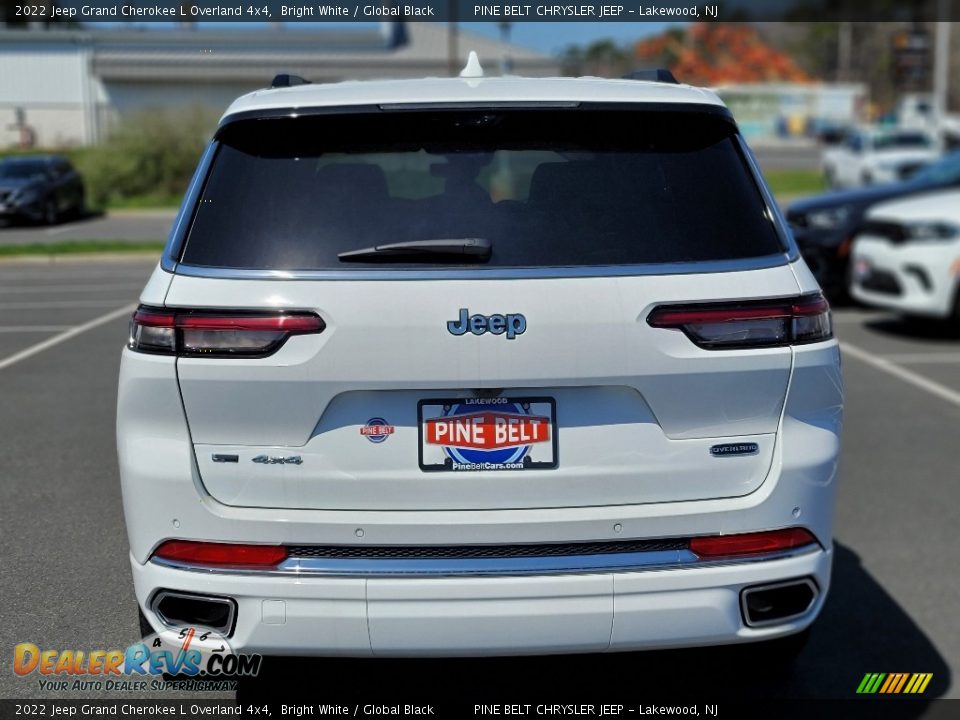2022 Jeep Grand Cherokee L Overland 4x4 Bright White / Global Black Photo #7
