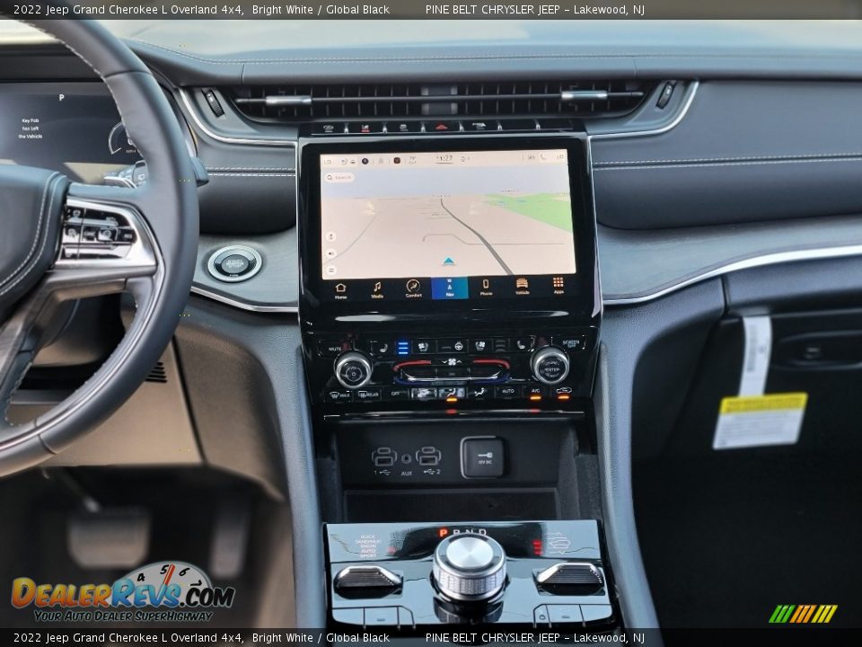 2022 Jeep Grand Cherokee L Overland 4x4 Bright White / Global Black Photo #10