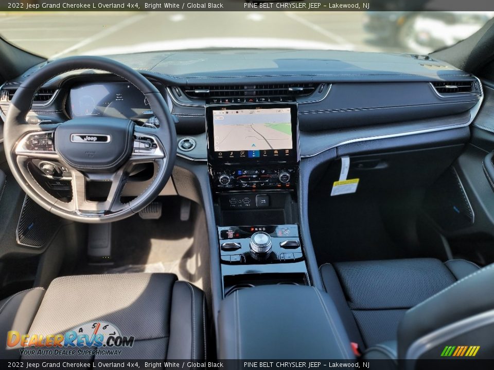 2022 Jeep Grand Cherokee L Overland 4x4 Bright White / Global Black Photo #12