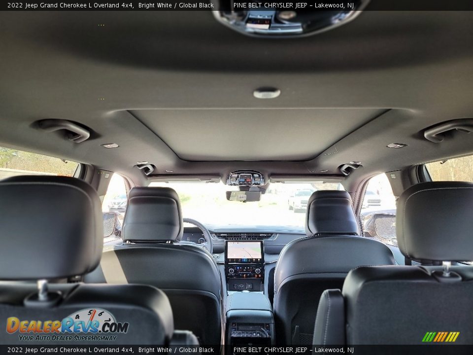 2022 Jeep Grand Cherokee L Overland 4x4 Bright White / Global Black Photo #13