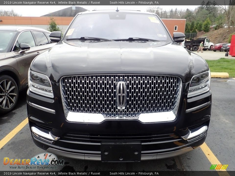 2019 Lincoln Navigator Reserve 4x4 Infinite Black Metallic / Russet Photo #3