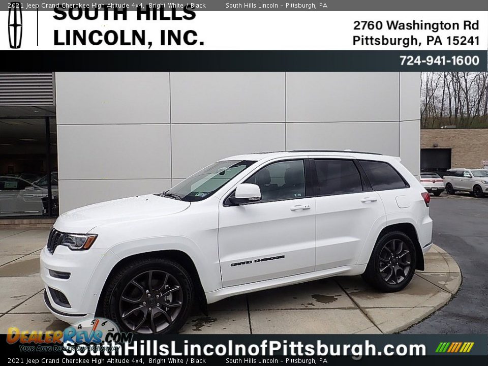 2021 Jeep Grand Cherokee High Altitude 4x4 Bright White / Black Photo #1