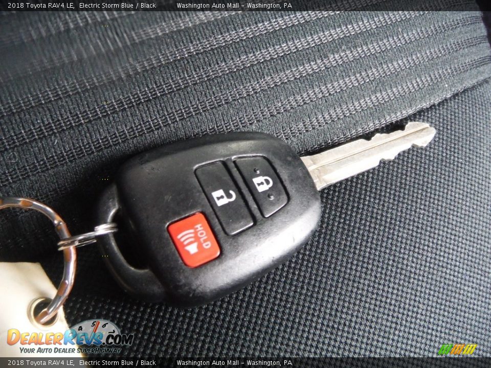 2018 Toyota RAV4 LE Electric Storm Blue / Black Photo #27