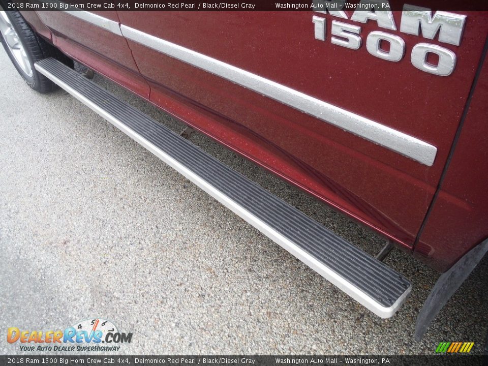 2018 Ram 1500 Big Horn Crew Cab 4x4 Delmonico Red Pearl / Black/Diesel Gray Photo #12