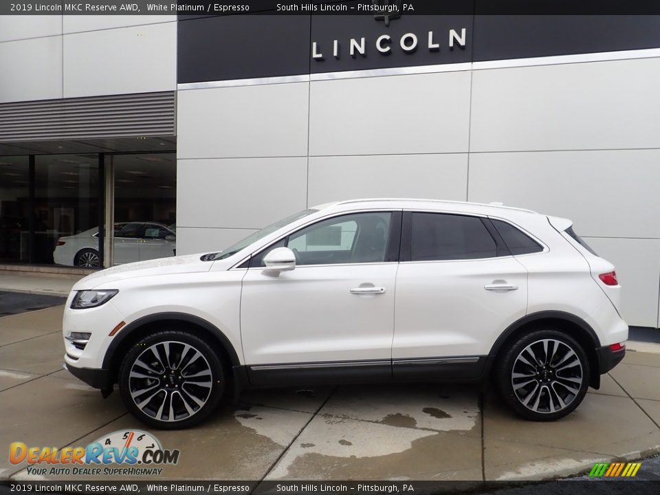 2019 Lincoln MKC Reserve AWD White Platinum / Espresso Photo #2