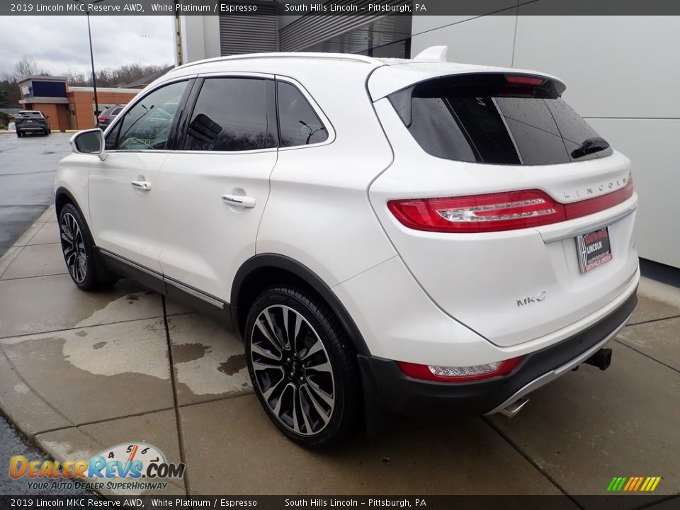 2019 Lincoln MKC Reserve AWD White Platinum / Espresso Photo #3