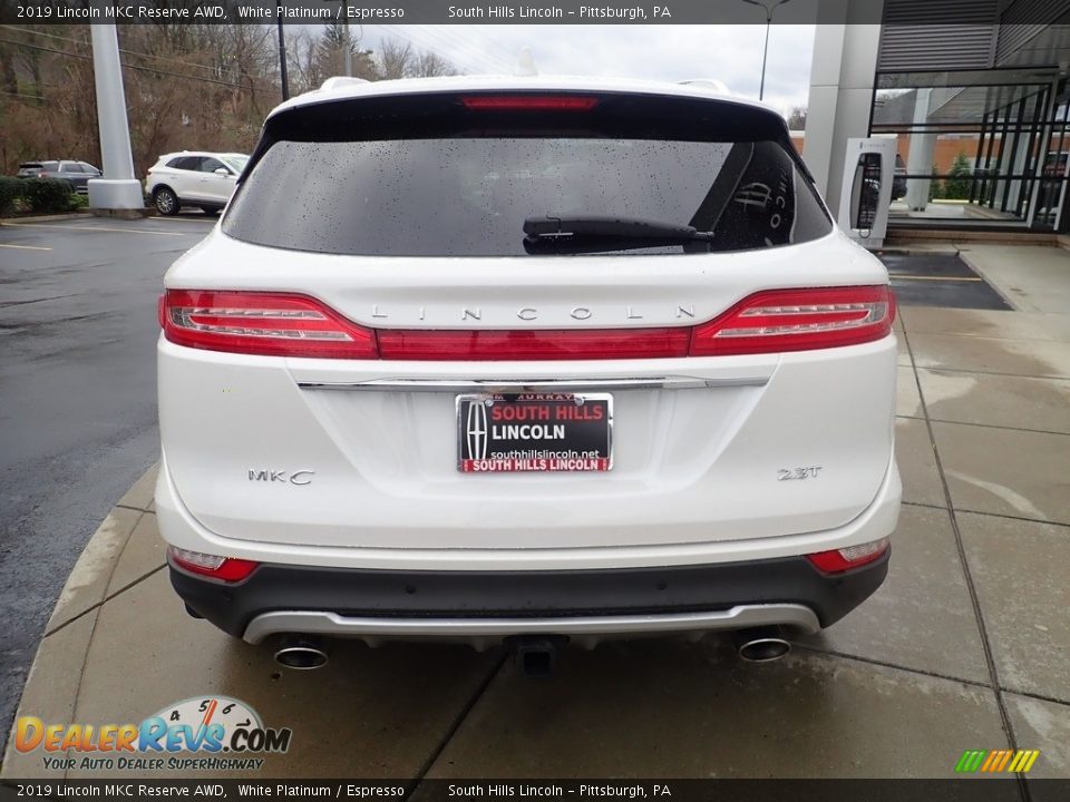 2019 Lincoln MKC Reserve AWD White Platinum / Espresso Photo #4