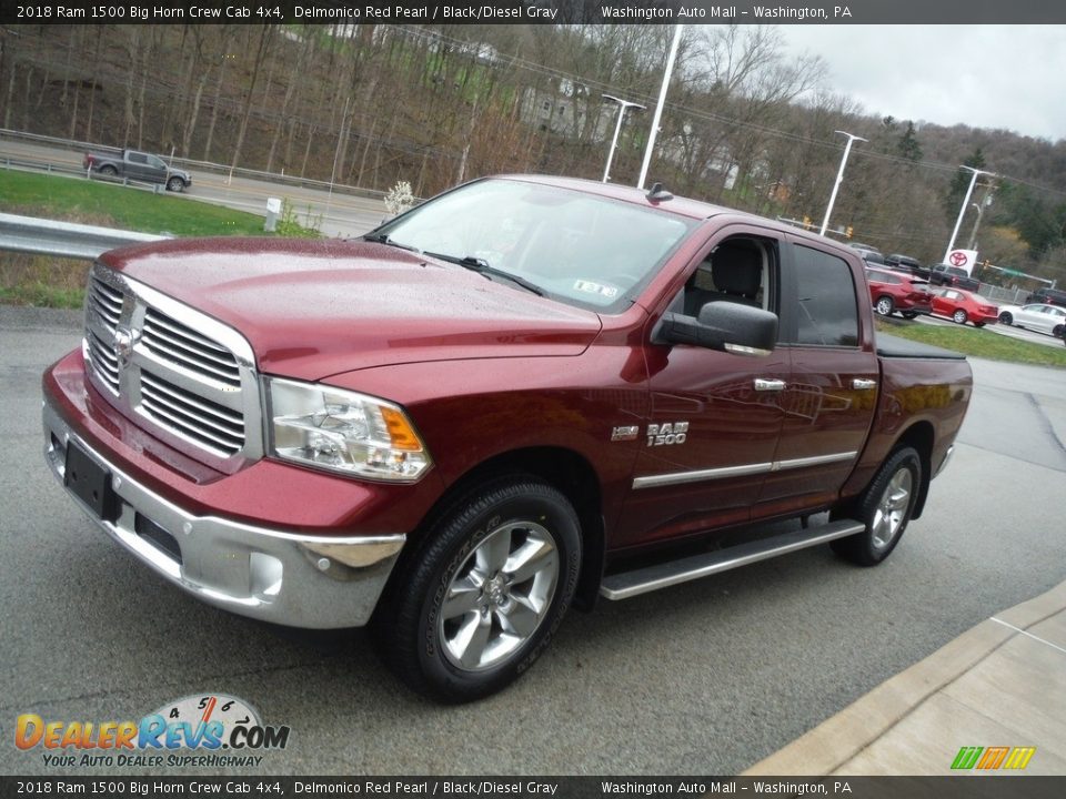 2018 Ram 1500 Big Horn Crew Cab 4x4 Delmonico Red Pearl / Black/Diesel Gray Photo #16