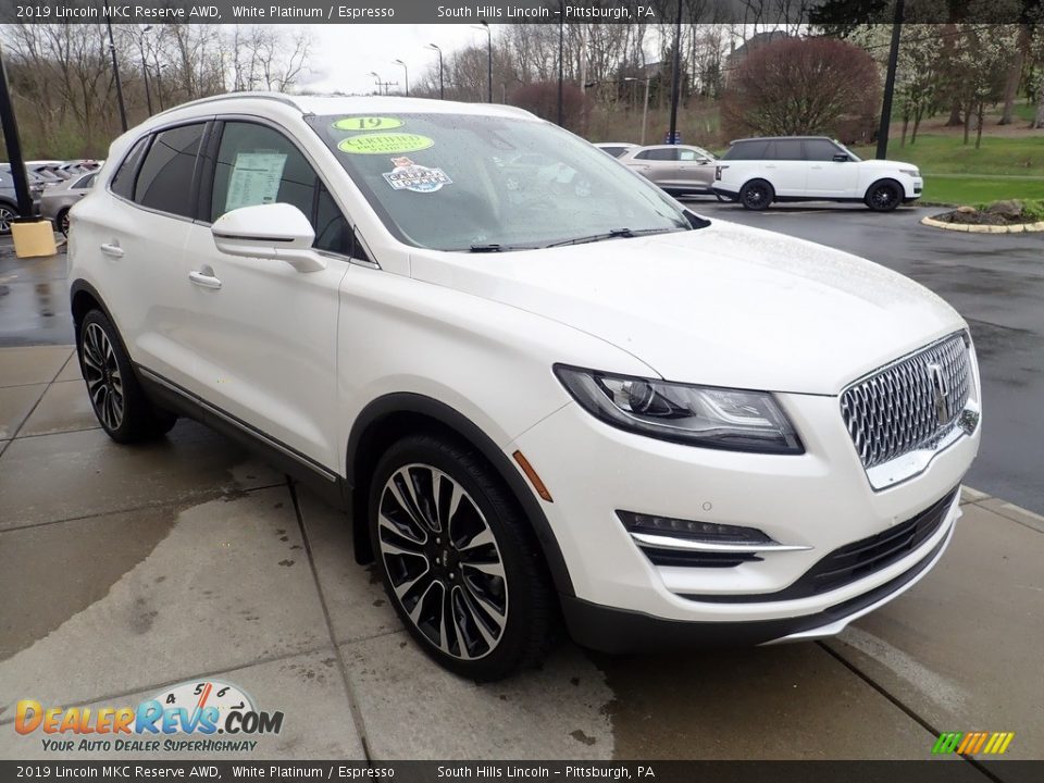 2019 Lincoln MKC Reserve AWD White Platinum / Espresso Photo #8