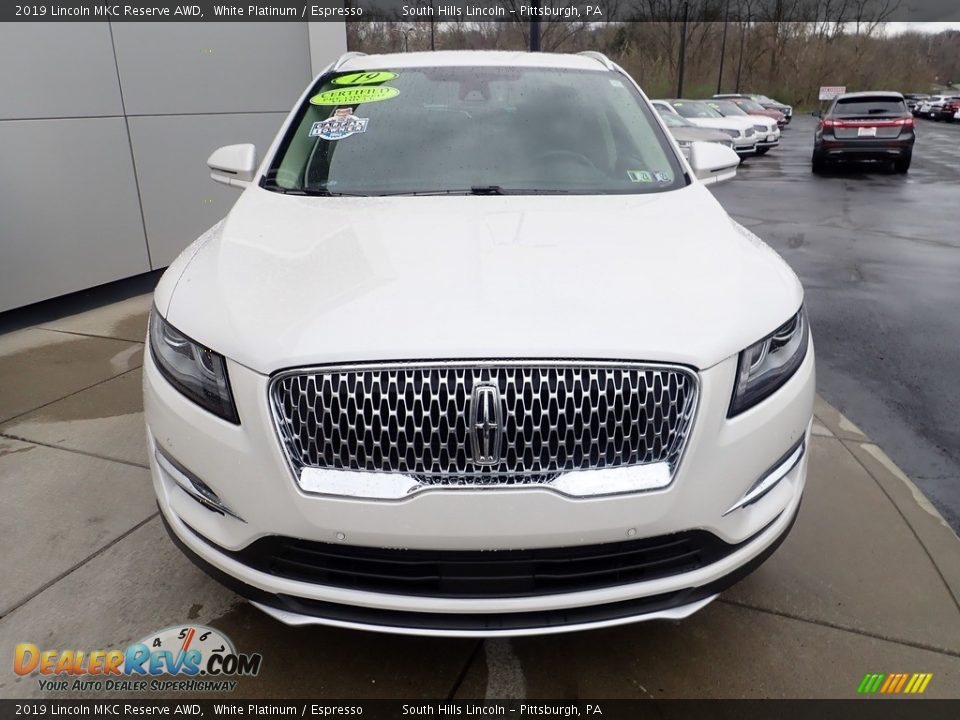 2019 Lincoln MKC Reserve AWD White Platinum / Espresso Photo #9